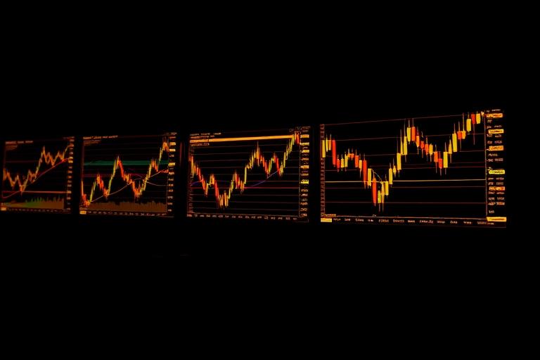 Trading dashboards with candlestick charts